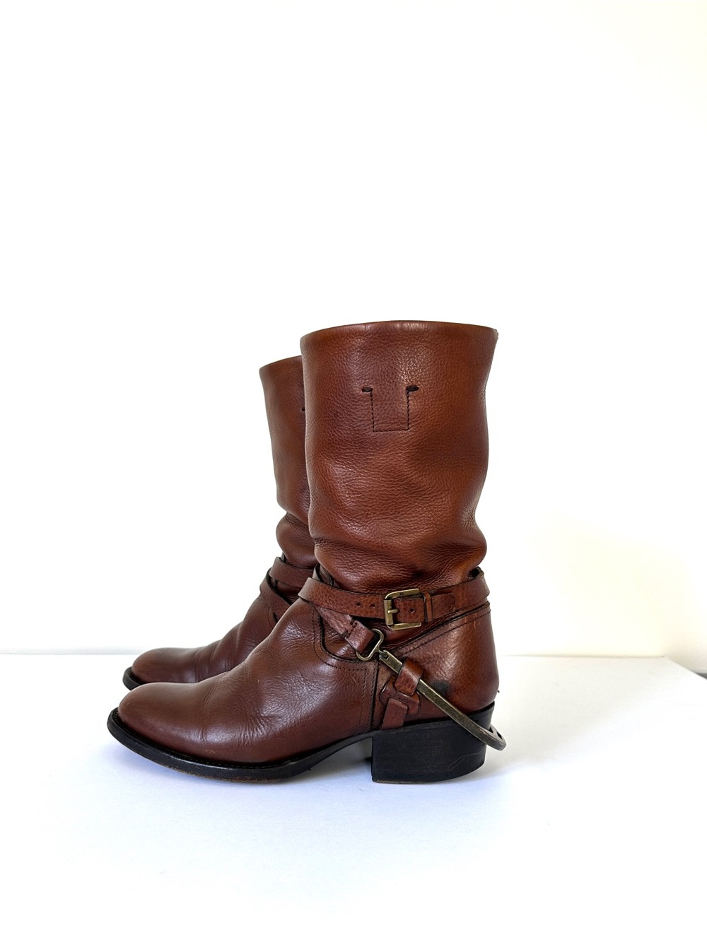 Ralph Lauren Collection Horse Bit Western Boots - Picture 3 of 11